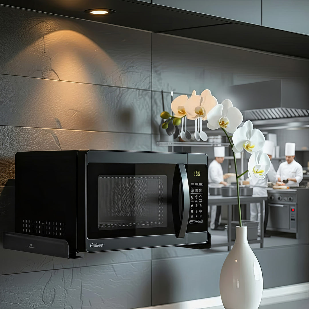 Maclean MC-807 Wall Mounting Handles Brackets Black Up to 35 kg