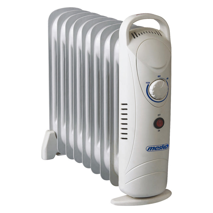 Mesko oil heater, 9 ribs, 1000W, temperature control, gray, MS 7805