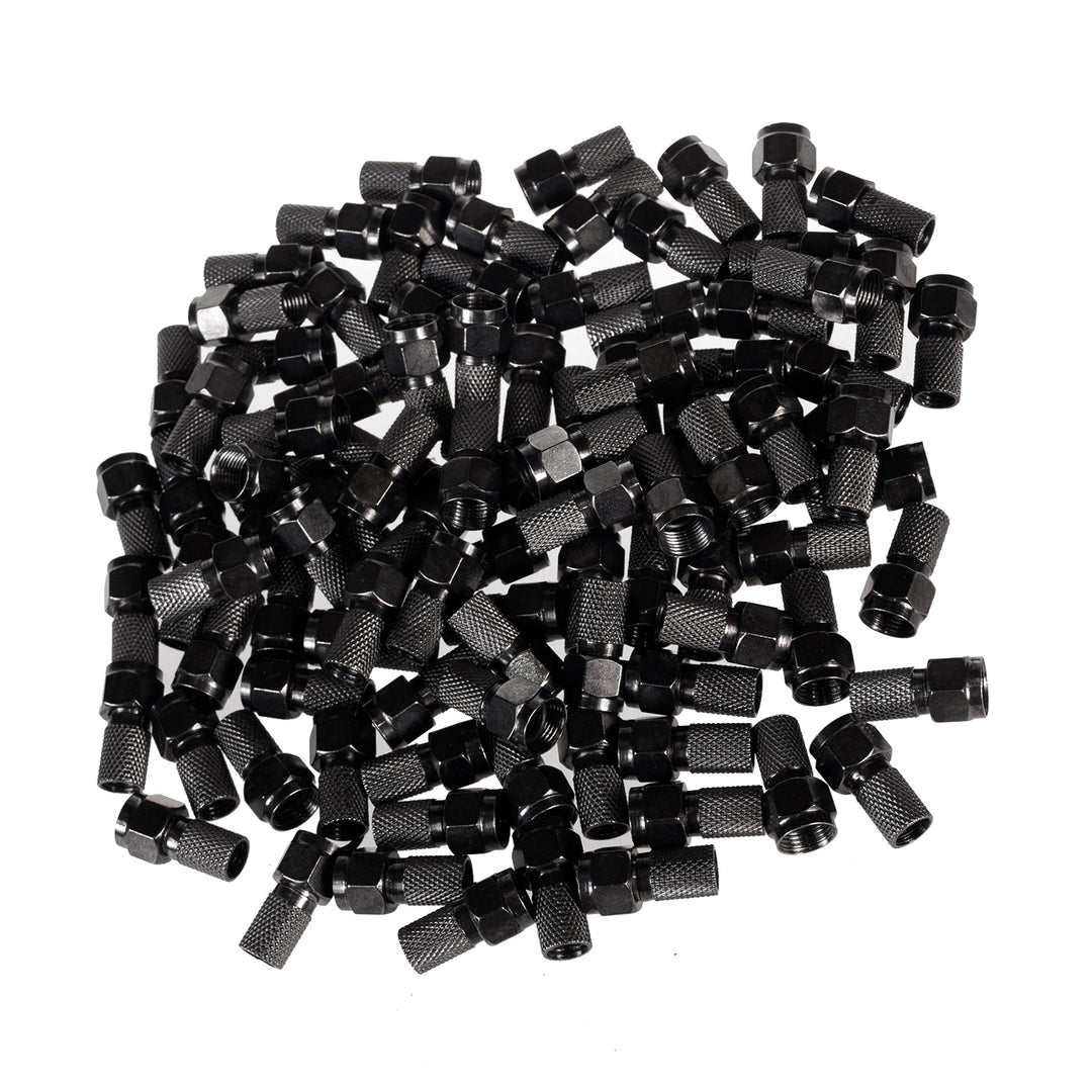 Maclean TV Systems MCTV-903 F Type Professional Satellite Connector 6.8mm RG5.9, RG6 black nickel with gasket