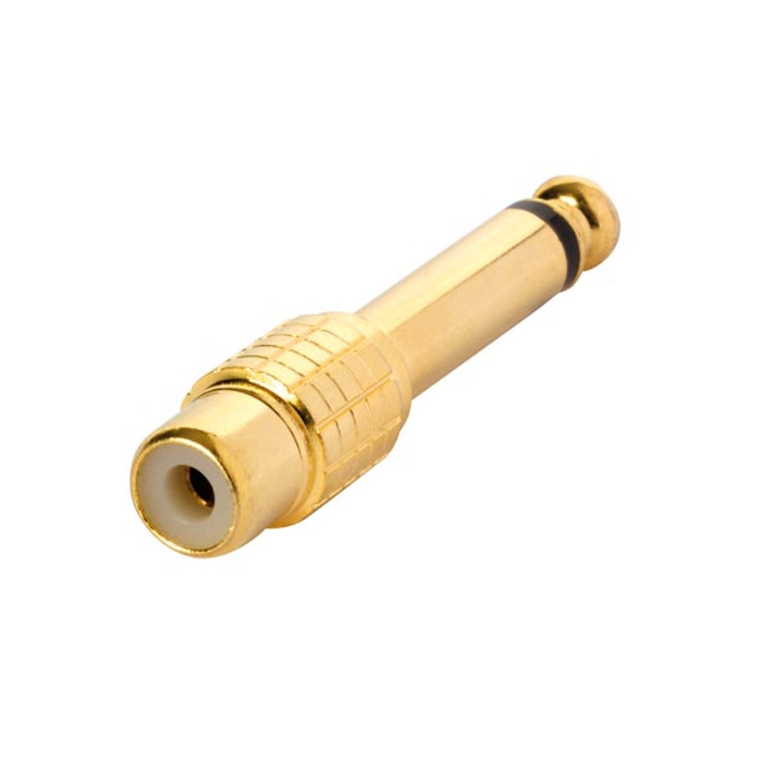 Female RCA Jack to 6.35mm gold-plated mono jack connector HQ-Power PCN022