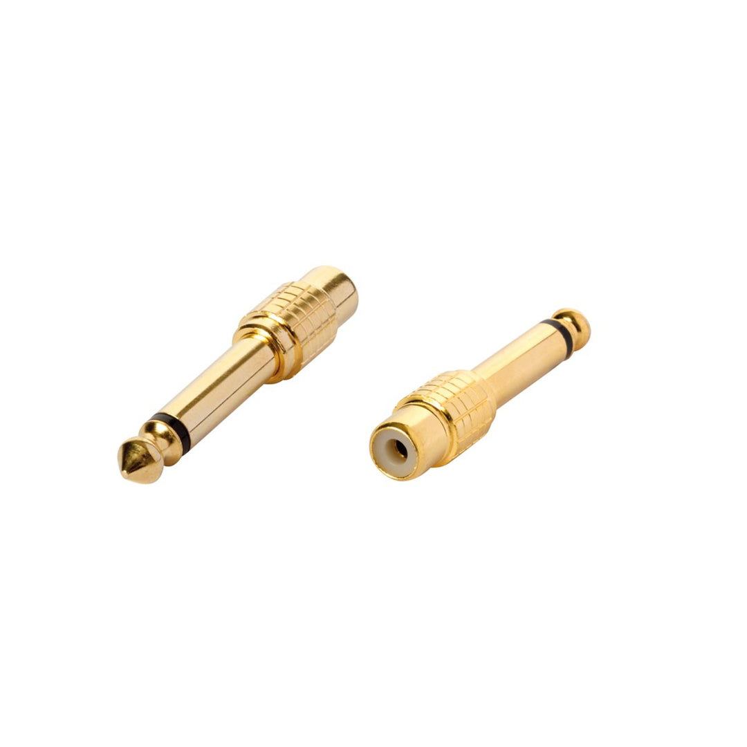 Female RCA Jack to 6.35mm gold-plated mono jack connector HQ-Power PCN022