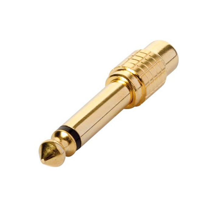 Female RCA Jack to 6.35mm gold-plated mono jack connector HQ-Power PCN022