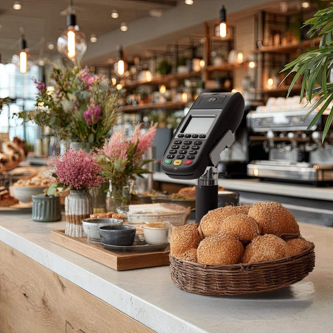 Maclean MC-847 Payment Terminal Card Holder Desk Table Mount Adjustable Universal Pole Tabletop Stand