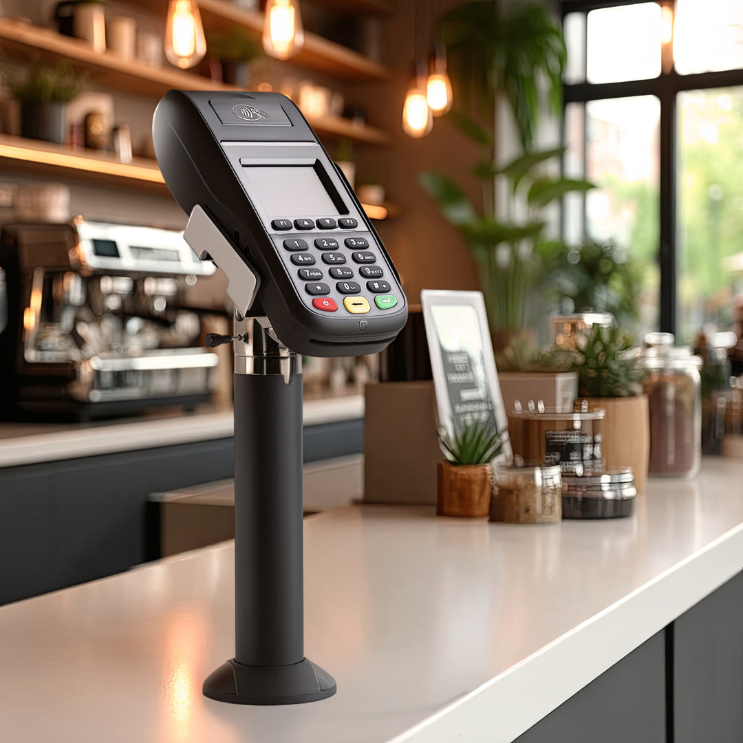 Maclean MC-847 Payment Terminal Card Holder Desk Table Mount Adjustable Universal Pole Tabletop Stand