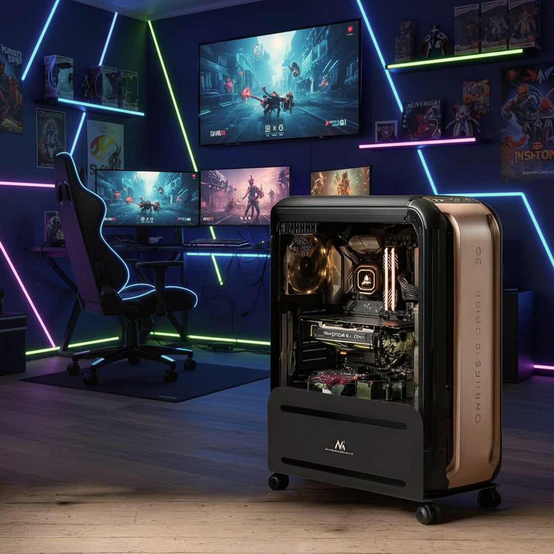 Universal Computer Stand Cart with wheels Mobile CPU up to 10kg Cart PC Desktop