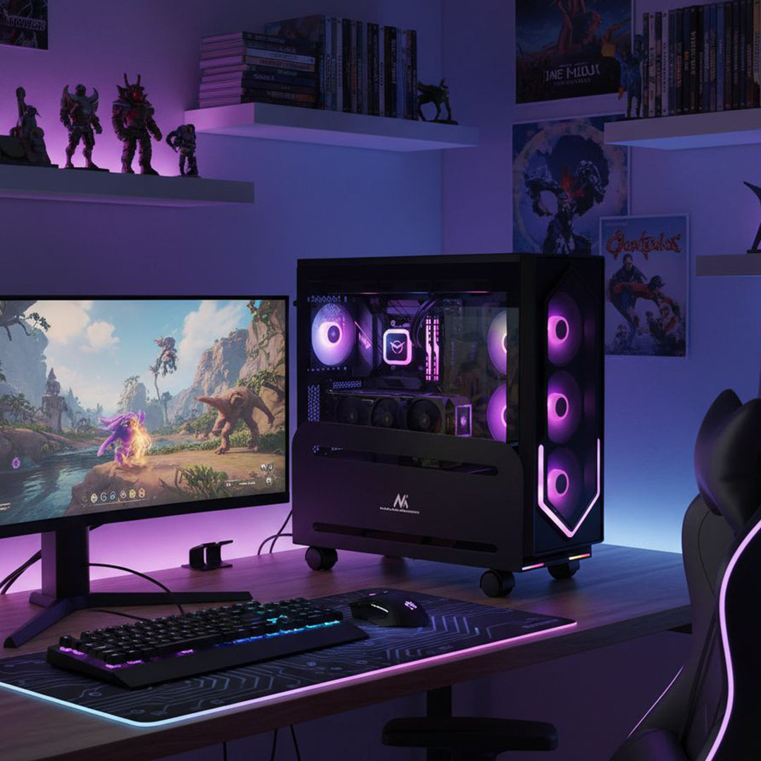 Universal Computer Stand Cart with wheels Mobile CPU up to 10kg Cart PC Desktop