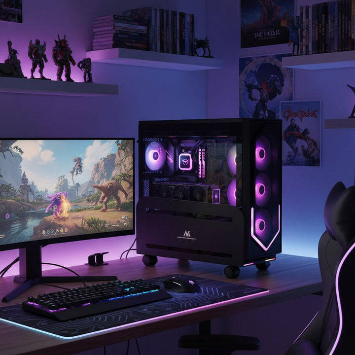 Universal Computer Stand Cart with wheels Mobile CPU up to 10kg Cart PC Desktop