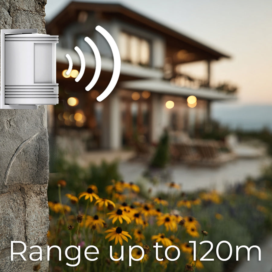 GreenBlue GB212 Wireless input siren, motion sensor 52 white tunes, 230V, max. 8 sensors