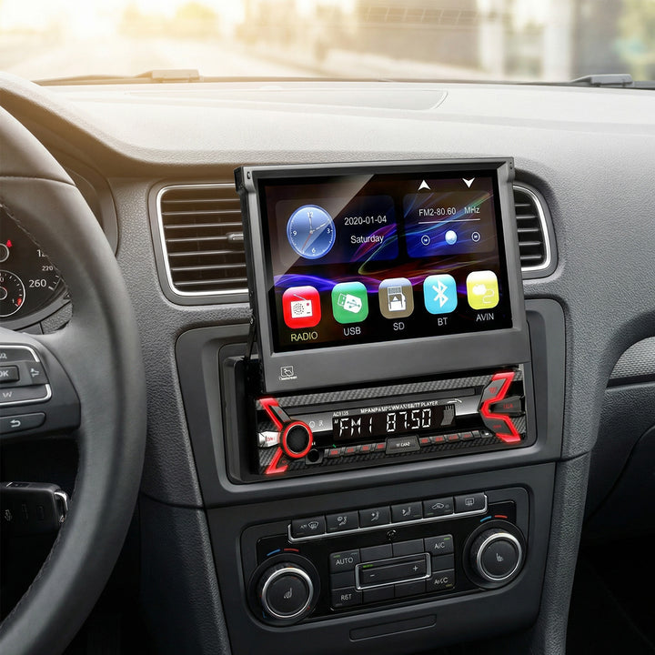 Audiocore AC9100 Car Radio LCD 7" Screen 1080P MP5 MP3 USB AVI DivX Bluetooth Handsfree RDS Digital Radio Remote Control 1 DIN