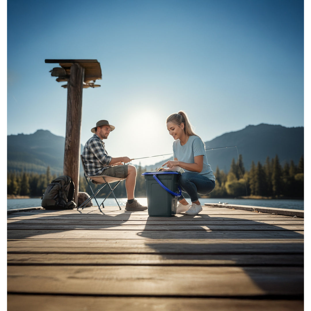 Buicéad Leithris Taistil Inaistrithe GreenBlue GB320BB 19L uasmhéid 120kg