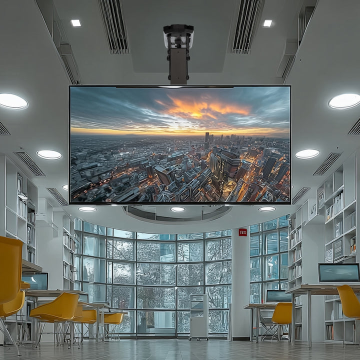 Maclean MC-880 Electric TV Ceiling Bracket Holder Foldable Mount 32" - 70" Remote Control VESA Universal 35kg