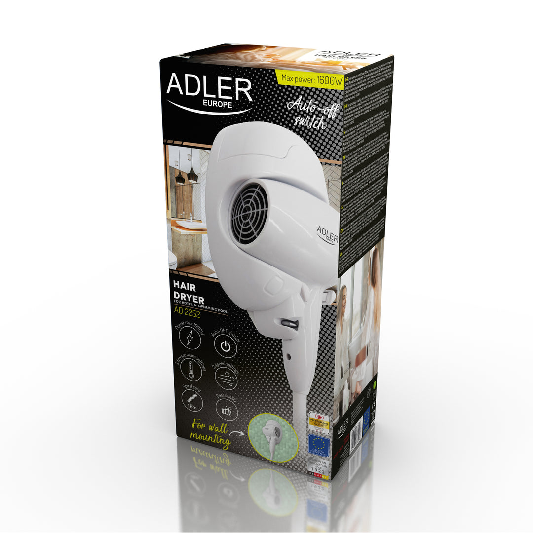 Hotel-pool hair dryer 1600W Adler AD 2252