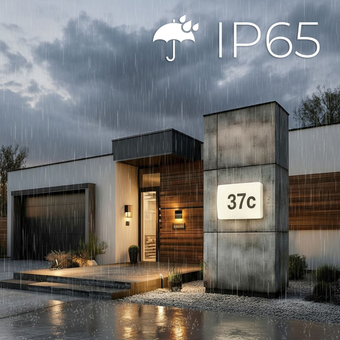 Maclean LED lamp, house number, with twilight sensor, white, max 10W, IP65, neutral color (4000K), max 1000lm, MCE292 W