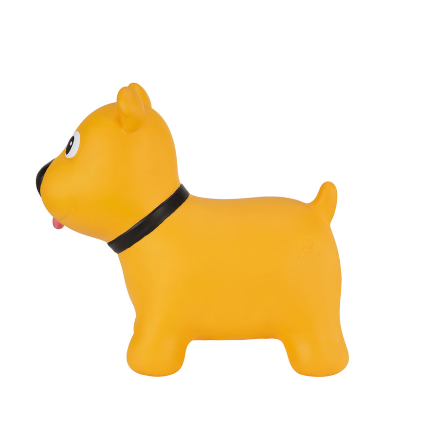 Tootina's yellow dog - inflatable jumping toy for children