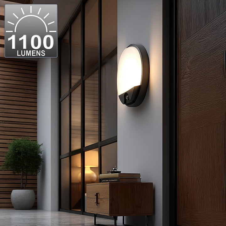 Maclean Energy MCE291 GR LED Lamp Infrared Motion Sensor Twilight Sensor Waterproof 1100lm 15W IP54