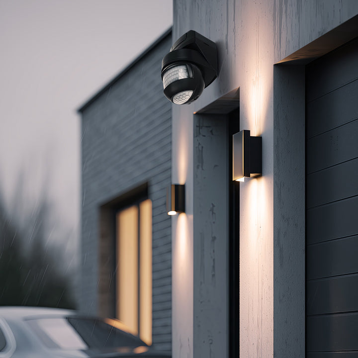 Maclean Energy MCE295 Twilight Motion Sensor 180 ° + 360 ° 2000W to be Mounted on Wall, Ceiling, Corners, Universal