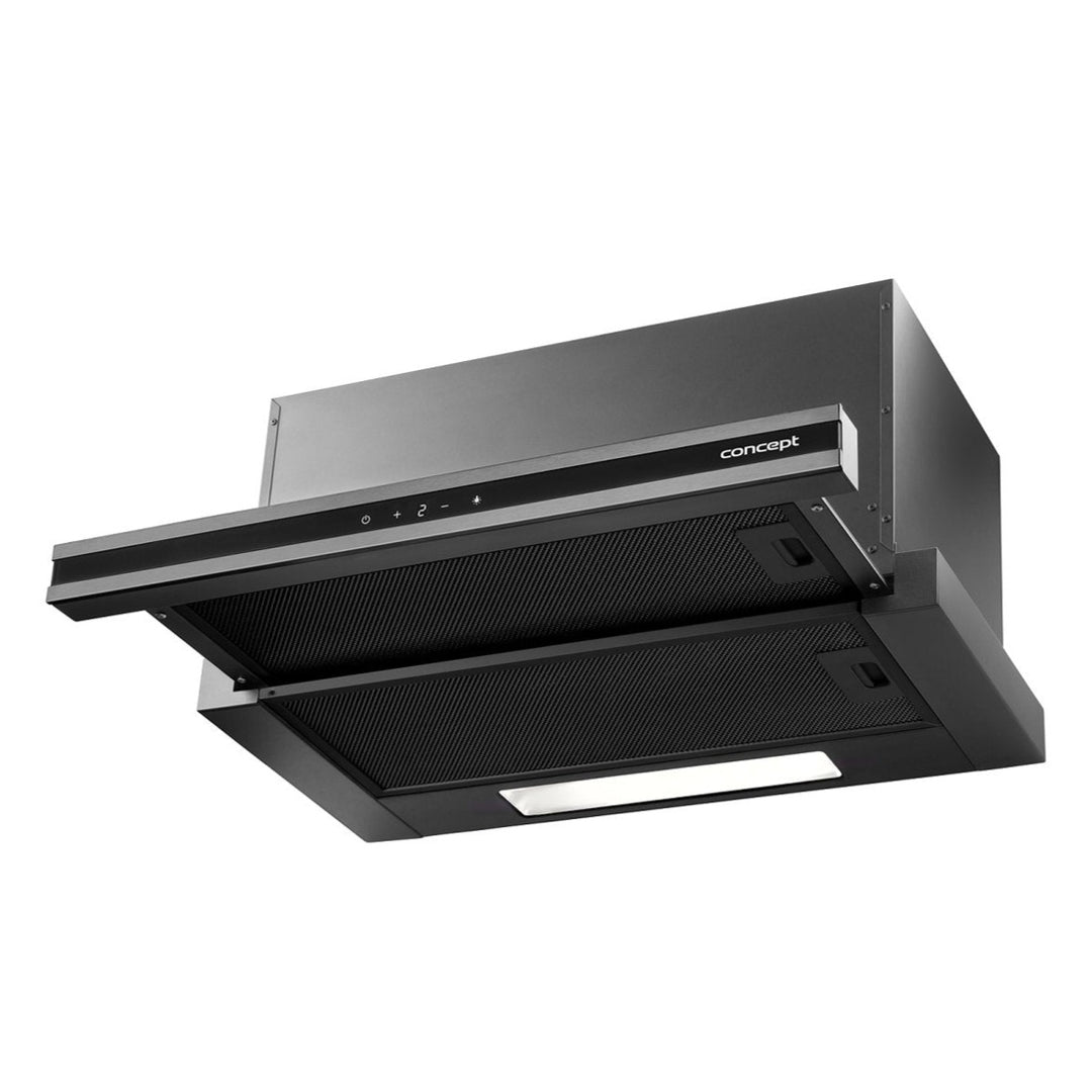 60cm Concept Titania pull-out hood with LED lighting