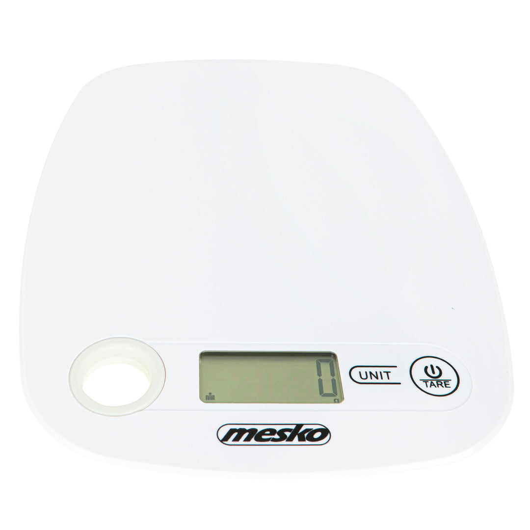 Mesko MS 3159w White Electronic Kitchen Scale with LCD Display – Precision Scale for Accurate Measurements in the Kitchen