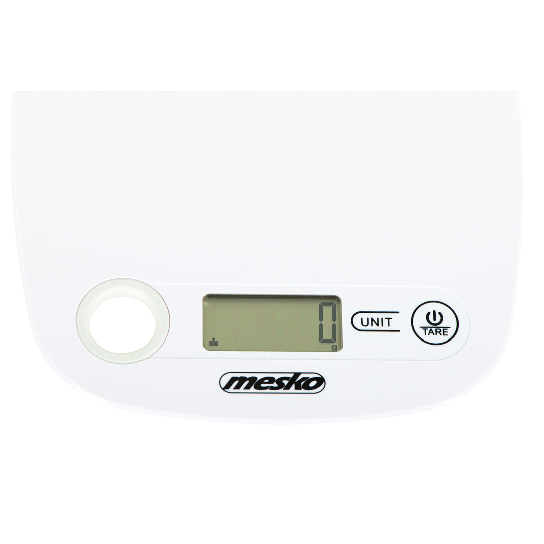 Mesko MS 3159w White Electronic Kitchen Scale with LCD Display – Precision Scale for Accurate Measurements in the Kitchen