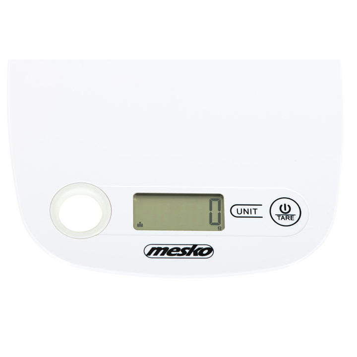Mesko MS 3159w White Electronic Kitchen Scale with LCD Display – Precision Scale for Accurate Measurements in the Kitchen
