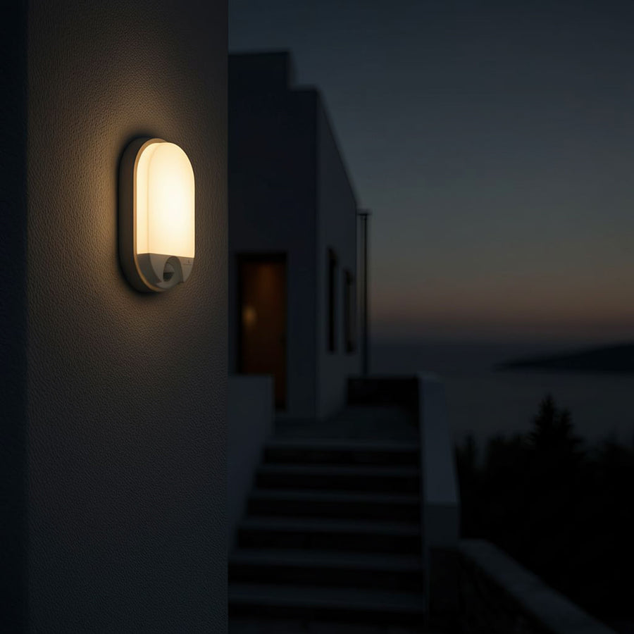 Maclean MCE340 LED Lamp Infrared Motion Sensor Automatic Natural Light  Adjustable Dusk Sensor