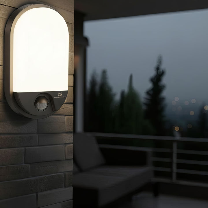 Maclean MCE340 Infrared Sensor LED Wall Lamp Motion Dusk Sensor Light Lighting Energy Saving