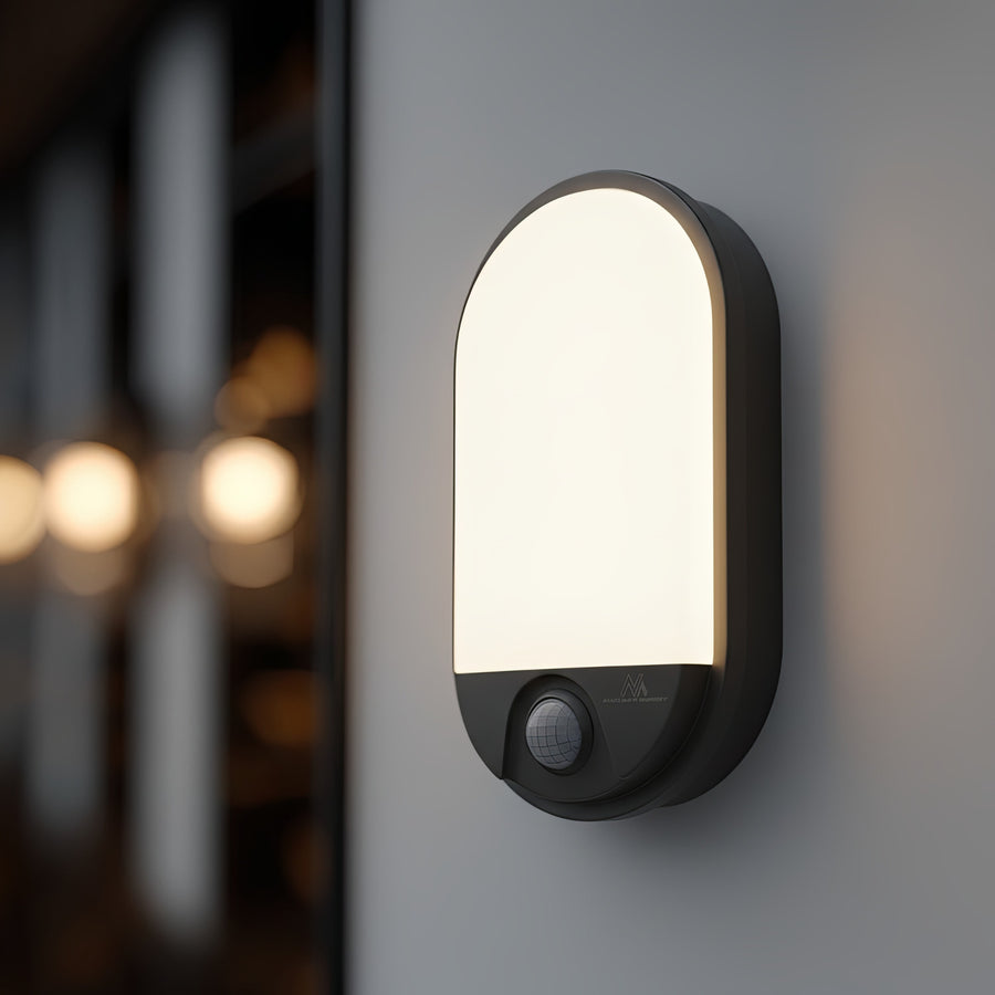 Maclean MCE340 Infrared Sensor LED Wall Lamp Motion Dusk Sensor Light Lighting Energy Saving