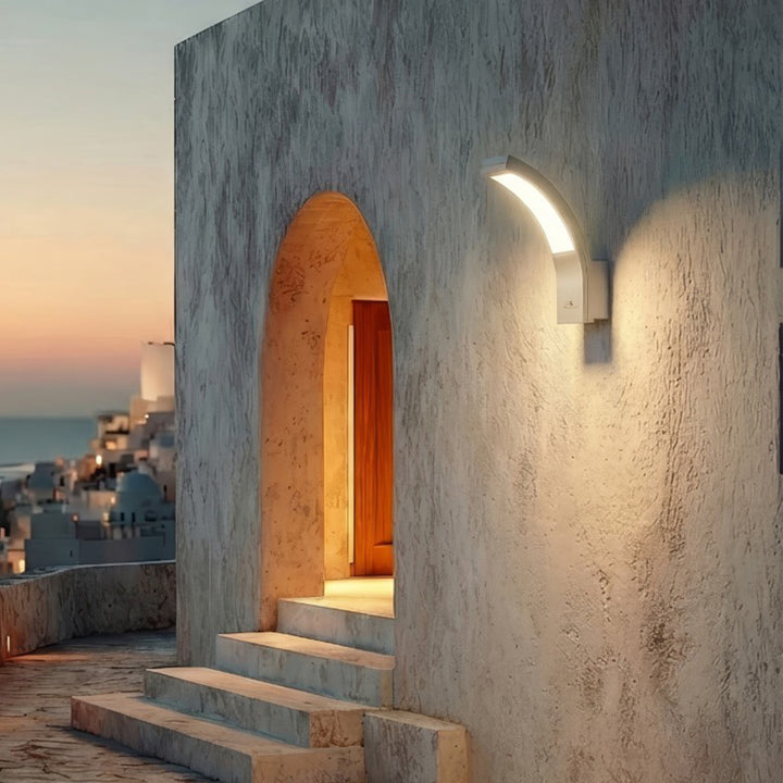 LED facade lamp MCE343 SV 800lm 10W IP54 Maclean Energy silver color, natural white color (4000K)