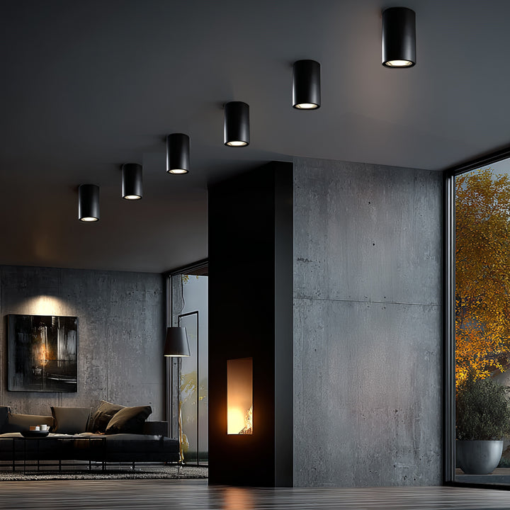 GU10 MCE422 B halogen spot mounted luminaire, 80x115mm, aluminum