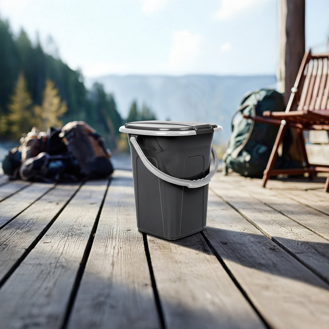 GreenBlue GB320 Portable Camping Toilet WC Bucket, 19L Capacity, with Handle