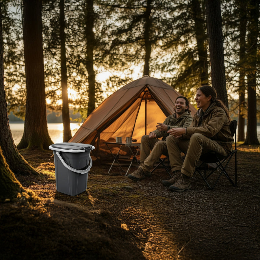 GreenBlue GB320 Portable Camping Toilet WC Bucket, 19L Capacity, with Handle