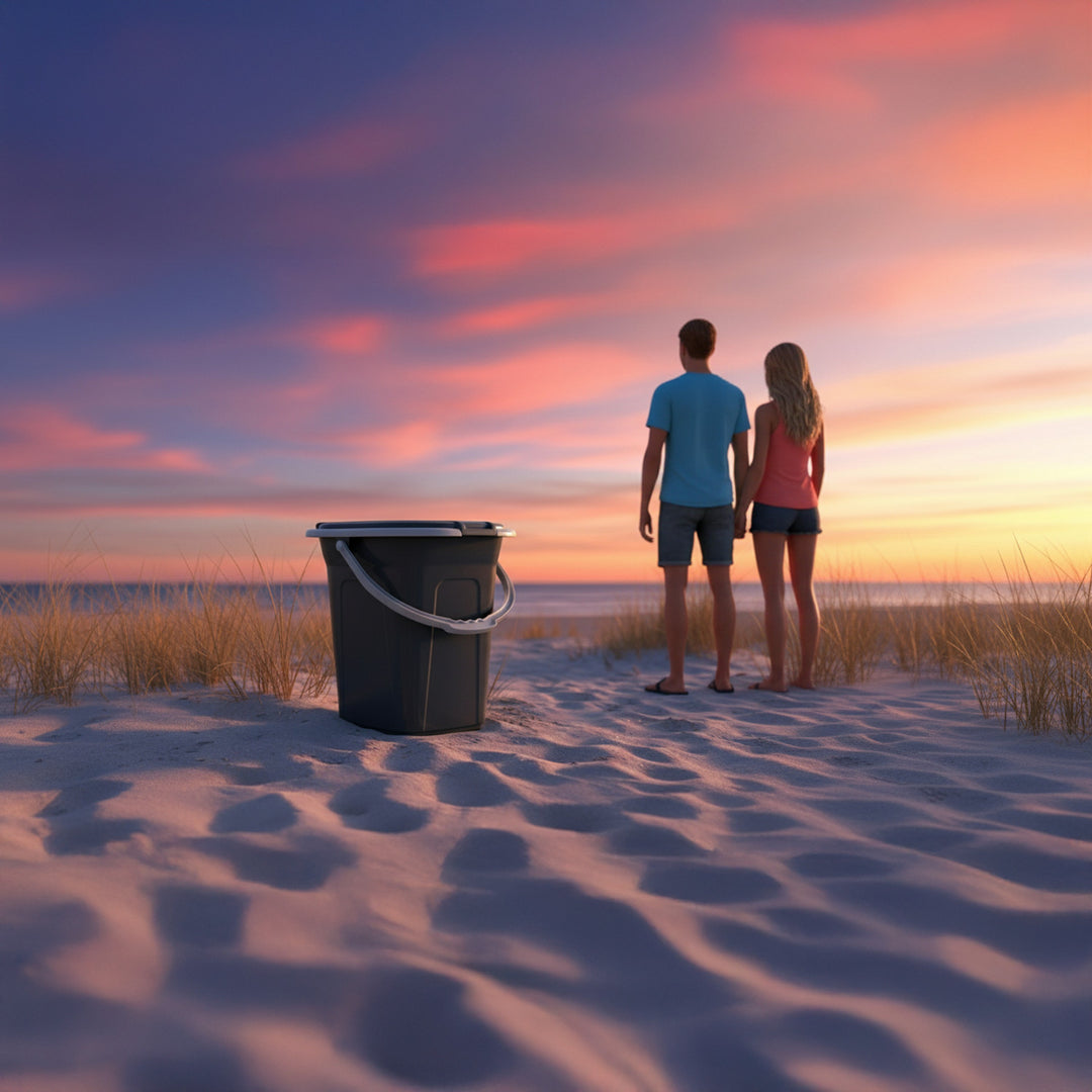 GreenBlue GB320 Portable Camping Toilet WC Bucket, 19L Capacity, with Handle