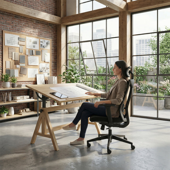 Ergo Office Ergonomic Home Office Chair Wheels Adjustable Mesh Swivel Armrest Durable