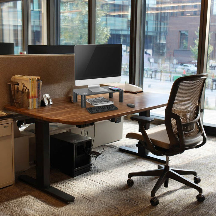 Ergo Office ER-415 Monitor Stand Shelf Wireless Qi Charging Adjustable 17" - 32" 20kg Induction Charger