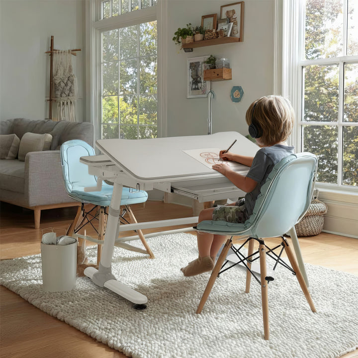 Ergo Office children ergonomic height adjustable desk, grey, max 100kg, ER-417 2cz
