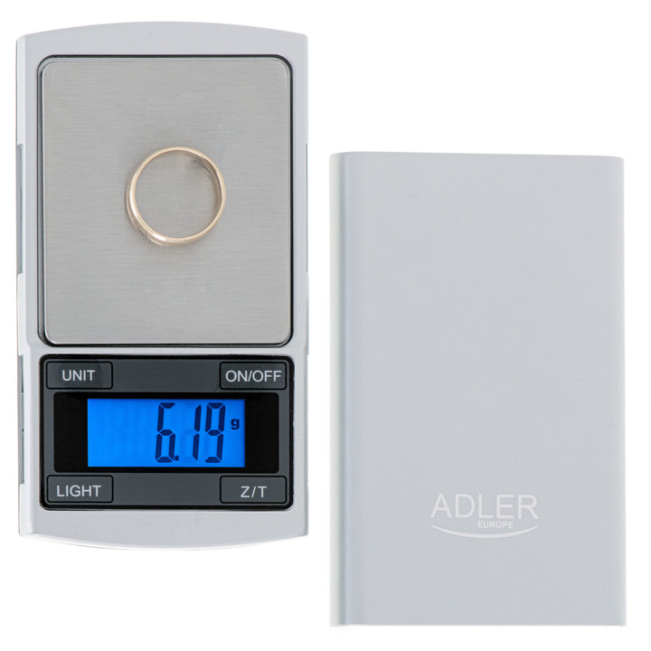 Adler precision scale, LCD display, up to 100g, AD 3168
