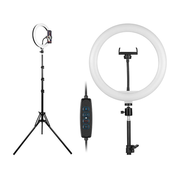 TRACER 30cm Ring Light with 210cm Adjustable Tripod - Ideal for Professional Lighting