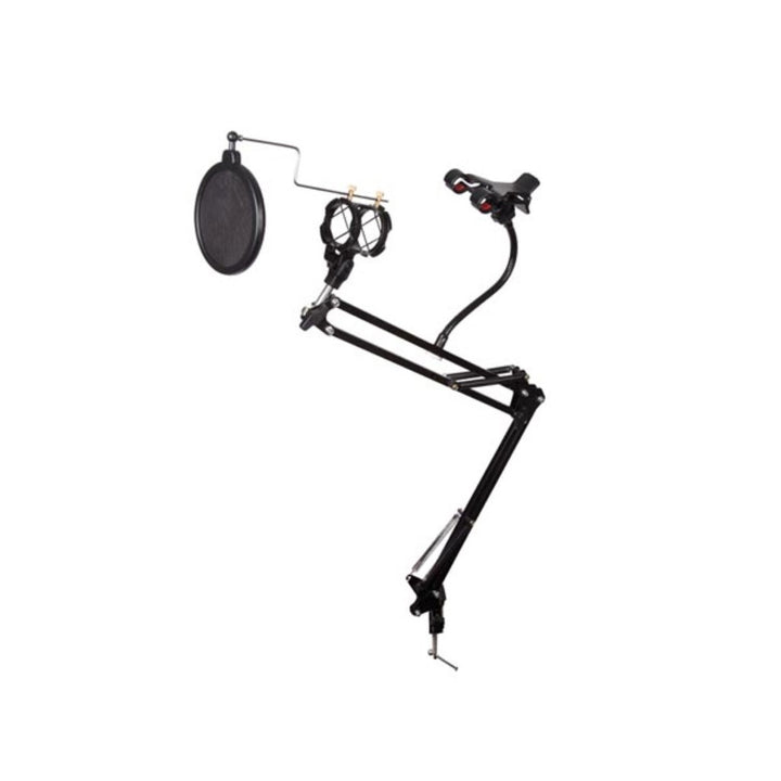 Adjustable desk microphone stand with phone holder HQ-Power HQMS10010