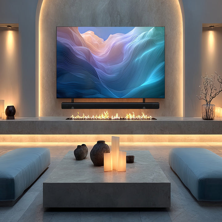 Maclean MC-914 Universal Soundbar Mount Speaker Holder Mounting Under TV up to 15kg VESA Space Saving