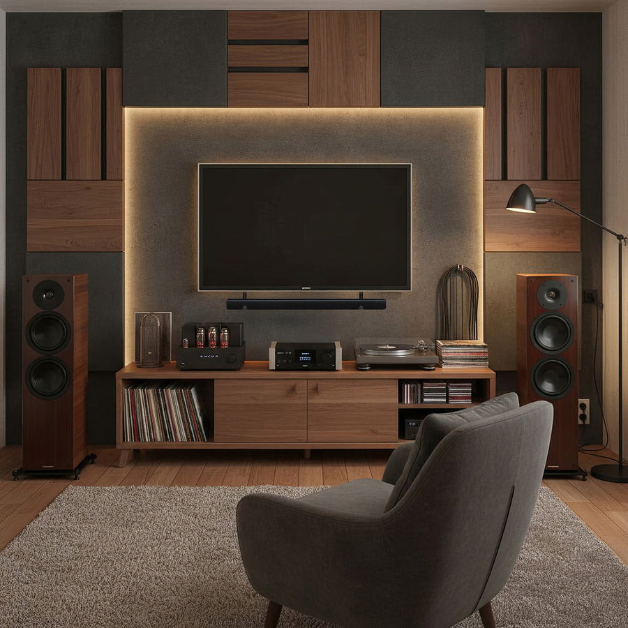 Maclean MC-914 Universal Soundbar Mount Speaker Holder Mounting Under TV up to 15kg VESA Space Saving
