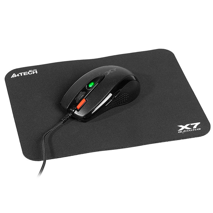 A4Tech mouse + mouse pad set, 7 buttons, optical sensor, USB, X-Game X-7120