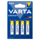 4 x battery R-03 LR03 AAA Value Pack 4103 Varta Energy