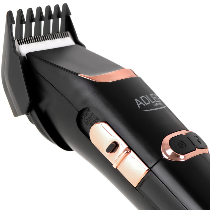 Adler hair clipper, LCD display, 40W, AD 2832
