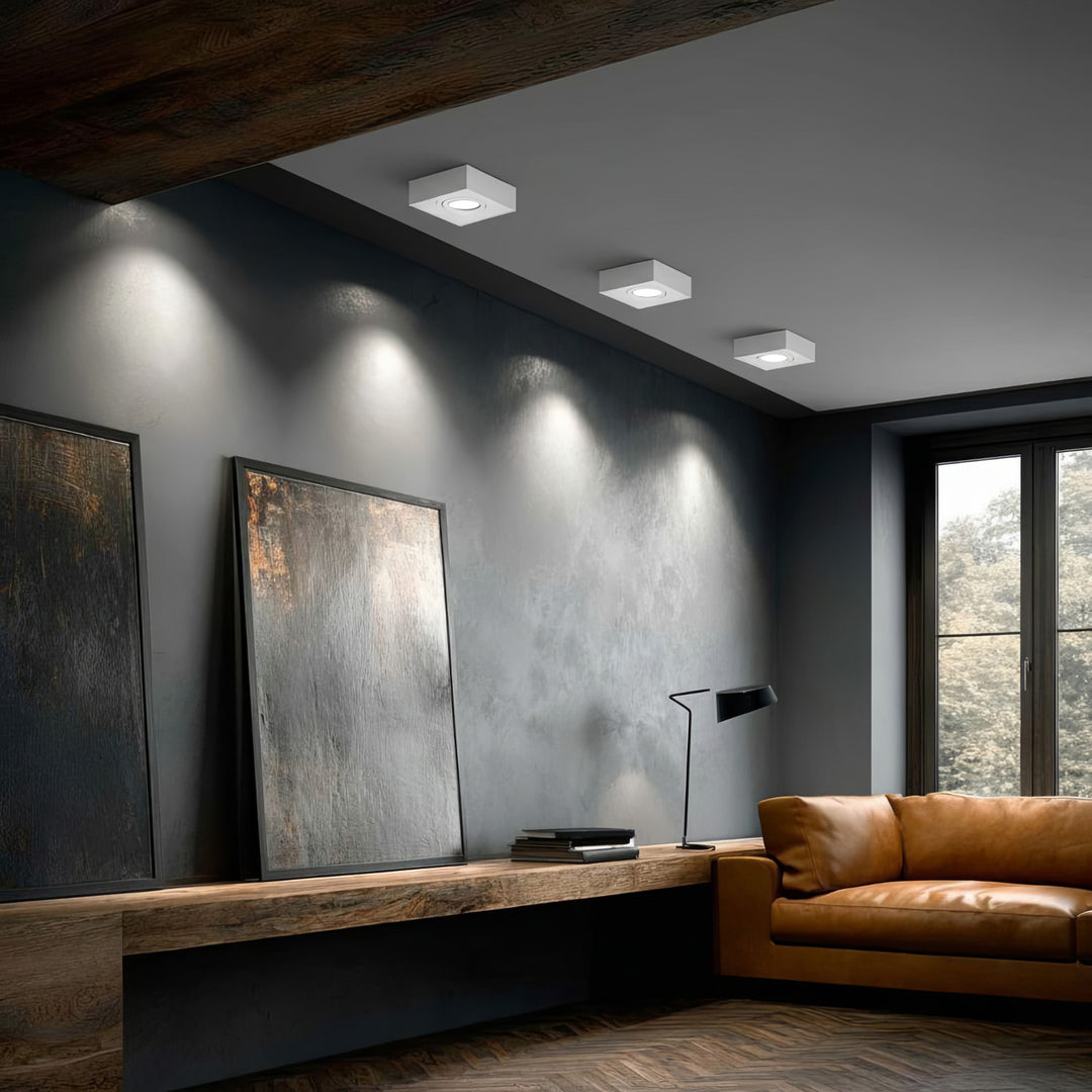 Daingneán Soilsiú Uasteorainn Maclean MCE464 W Fráma Suiteála Luminaire Cuasaithe GU10 MR16 Halaigine LED