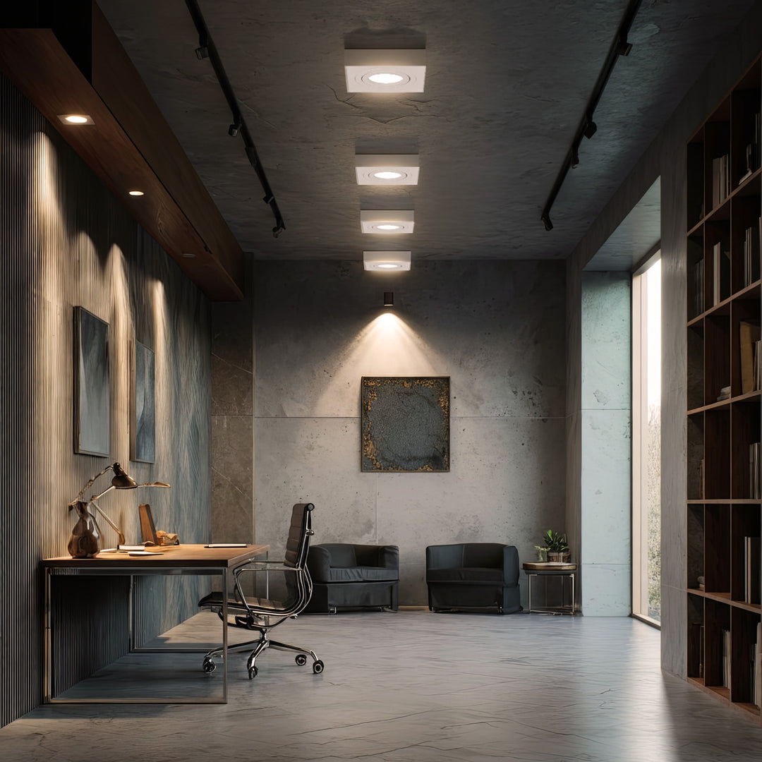 Daingneán Soilsiú Uasteorainn Maclean MCE464 W Fráma Suiteála Luminaire Cuasaithe GU10 MR16 Halaigine LED