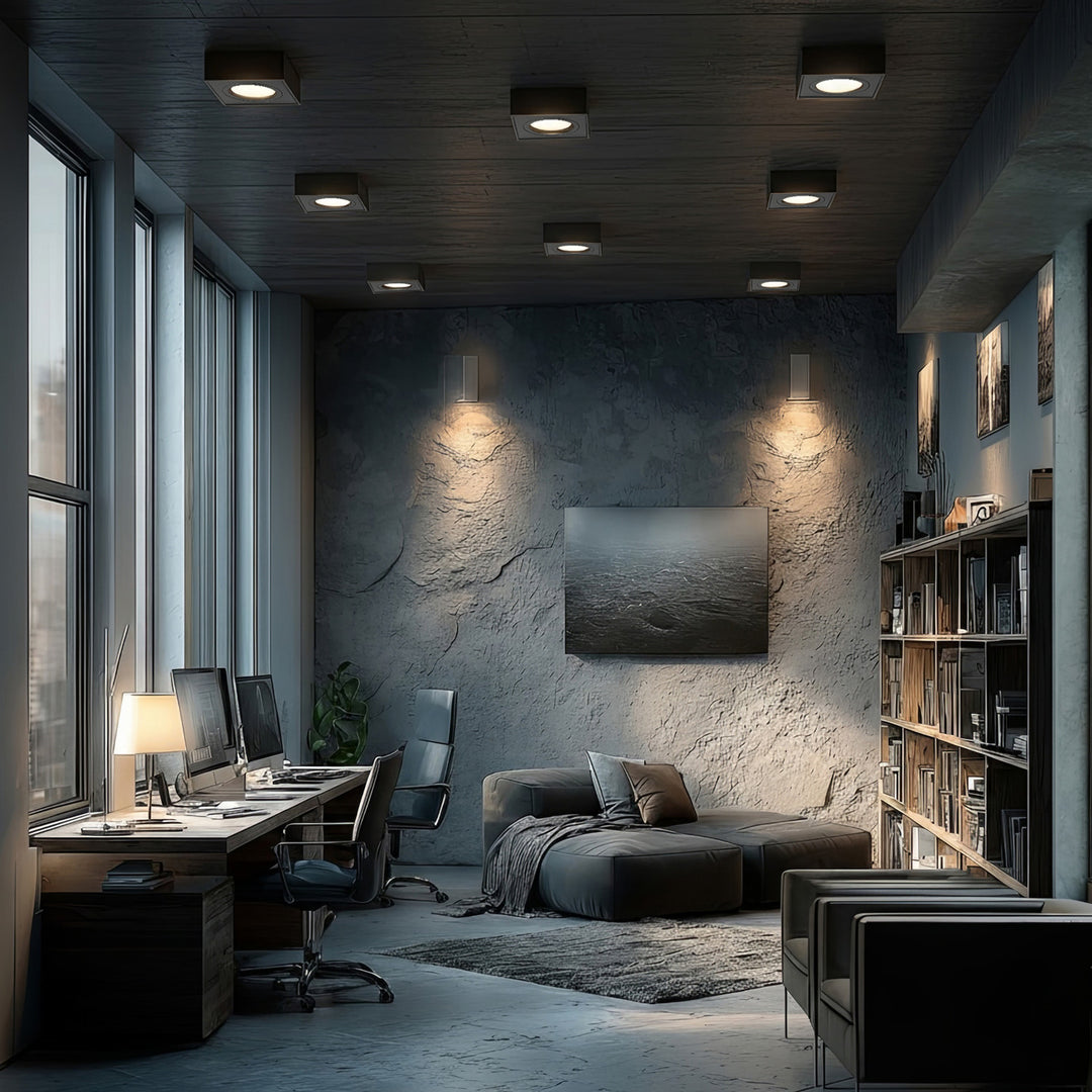 Maclean MCE464 B Daingneán Soilsithe Uasteorainn Fráma Lampa Luminaire Cuasaithe GU10 MR16 Halaigine faoi stiúir