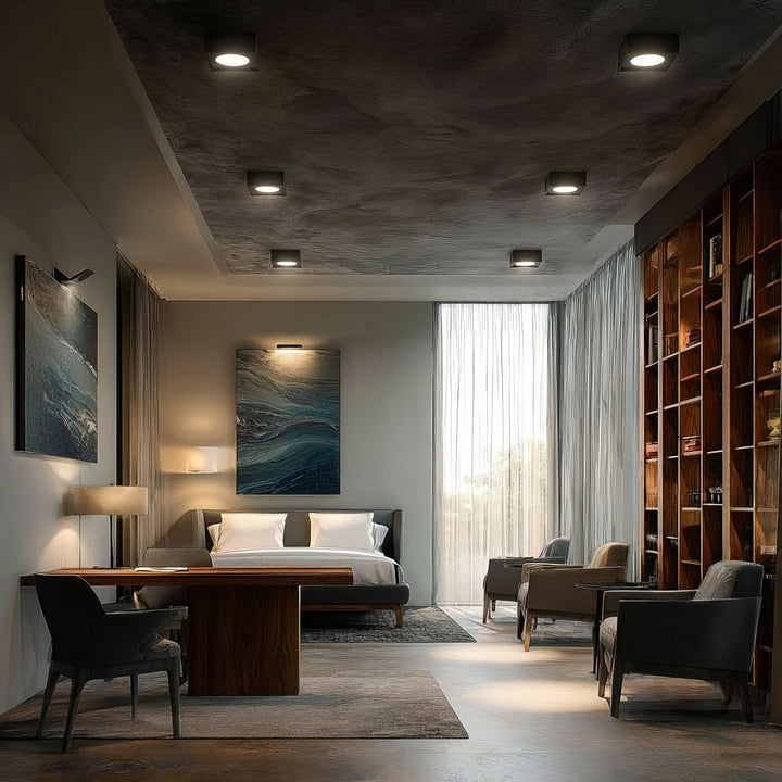 Maclean MCE464 B Daingneán Soilsithe Uasteorainn Fráma Lampa Luminaire Cuasaithe GU10 MR16 Halaigine faoi stiúir