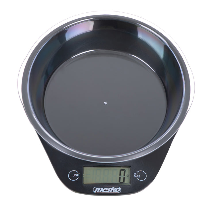 Scála cistine le babhla Mesko MS 3164 le huasacmhainn ualaigh de 5 kg