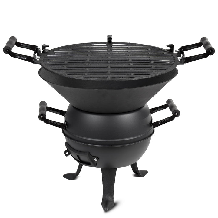 Master Grill Party MG630 Cast Iron Fire Pit BBQ 35.5cm