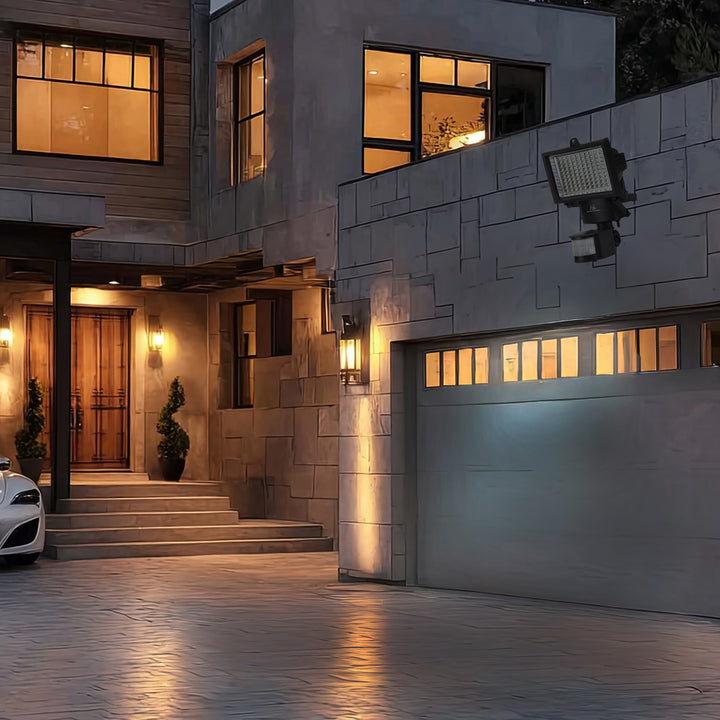 Maclean MCE442 Solar Lamp LED Spotlight Motion Sensor Floodlight Wall Mount Light Twilight IP44 6W 6000K